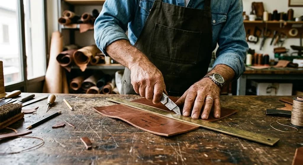 Pattern: Each shoe starts as flat paper.