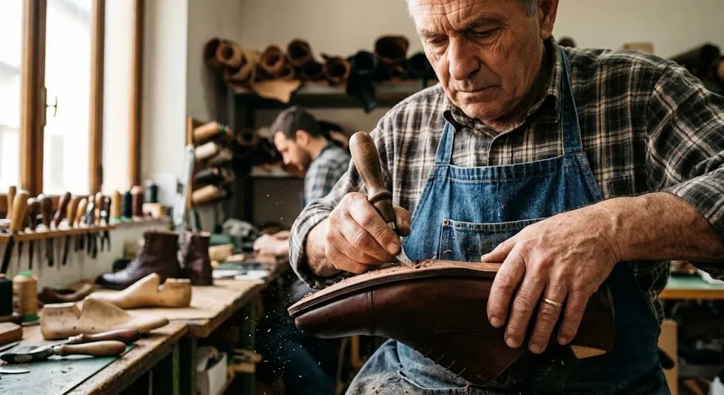 Soling: The sole is attached and finished.